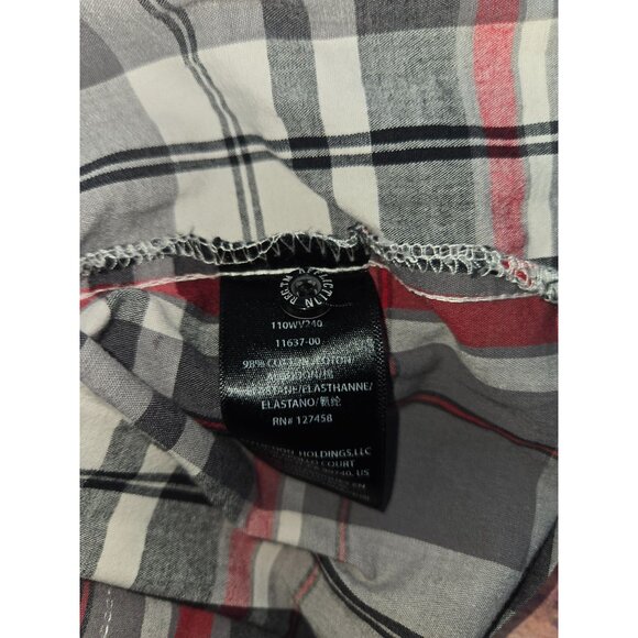 Affliction 73 Live Fast Plaid Western Shirt 3XL - Picture 8 of 10